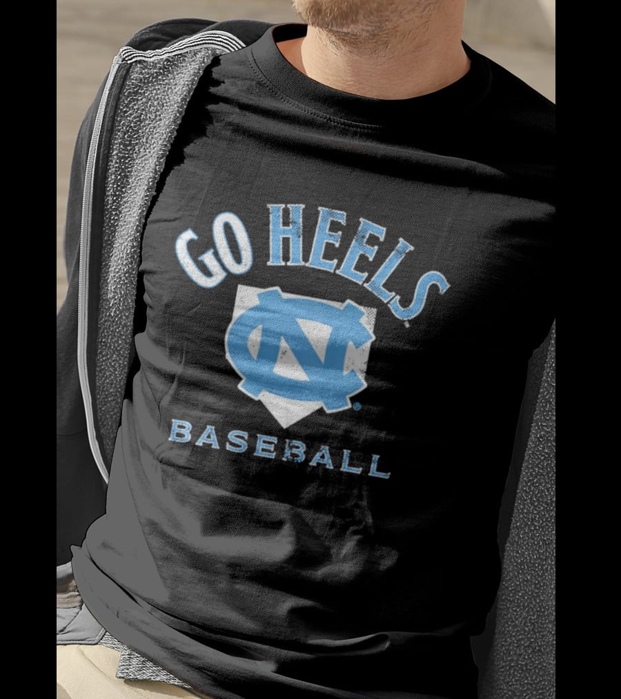 UNC Tar Heels Baseball Go Heels Home Plate T-Shirt