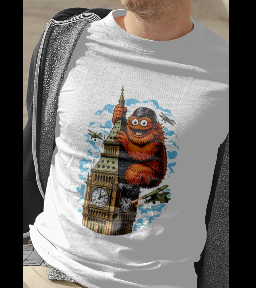 Big Ben Gritty Kong Philadelphia Hockey Clash T-Shirt