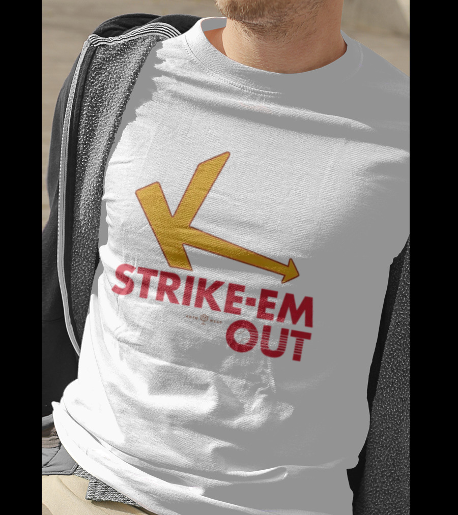 Strike Em Out Arrow CJ Beatt Baseball T-Shirt