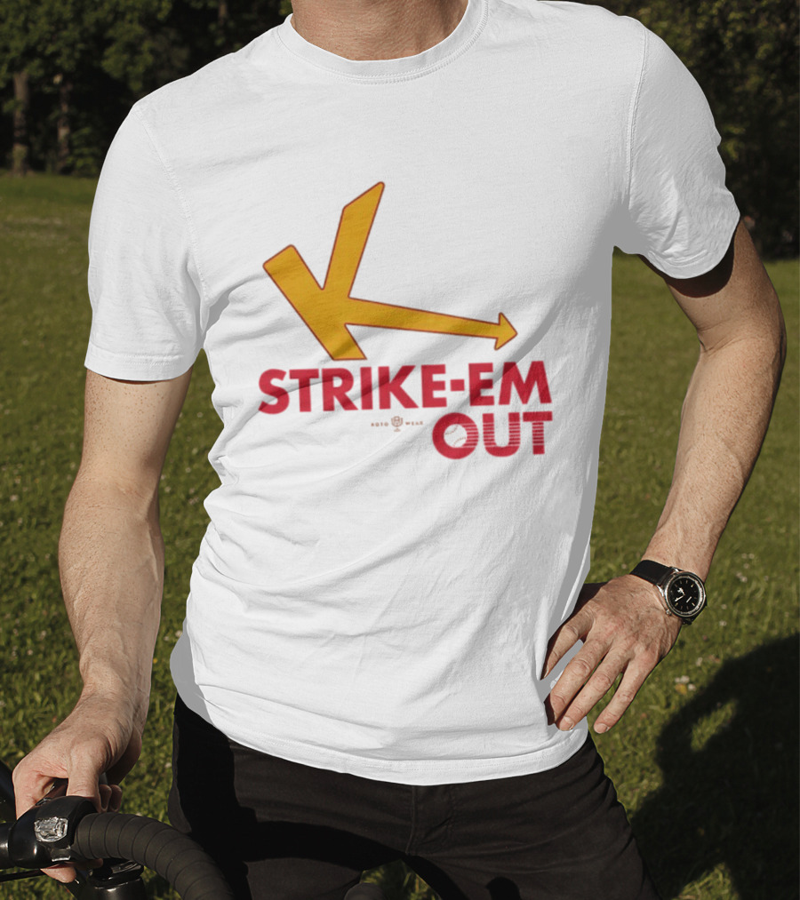 Strike Em Out Arrow CJ Beatt Baseball T-Shirt