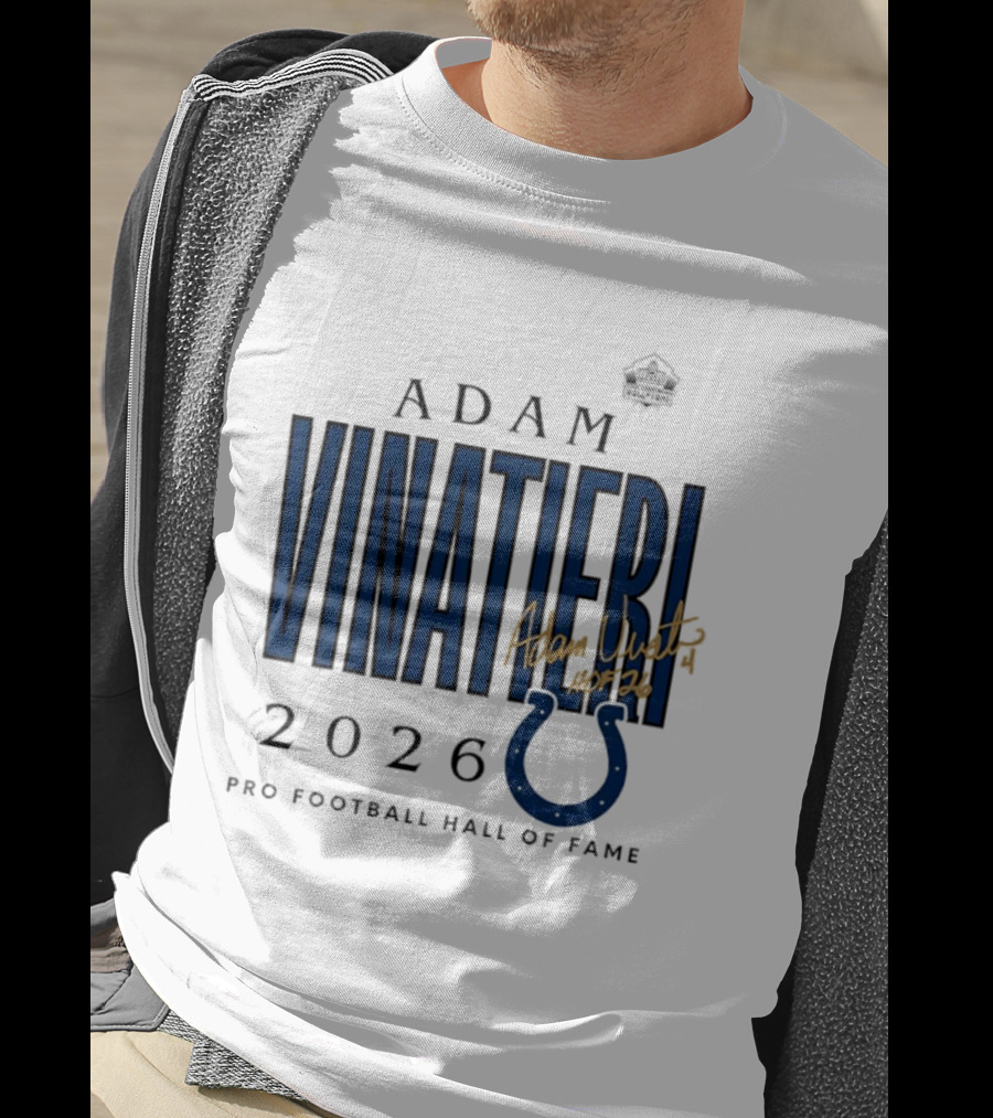 Adam Vinatieri Colts 2026 Pro Football Hall Of Fame Induction T-Shirt