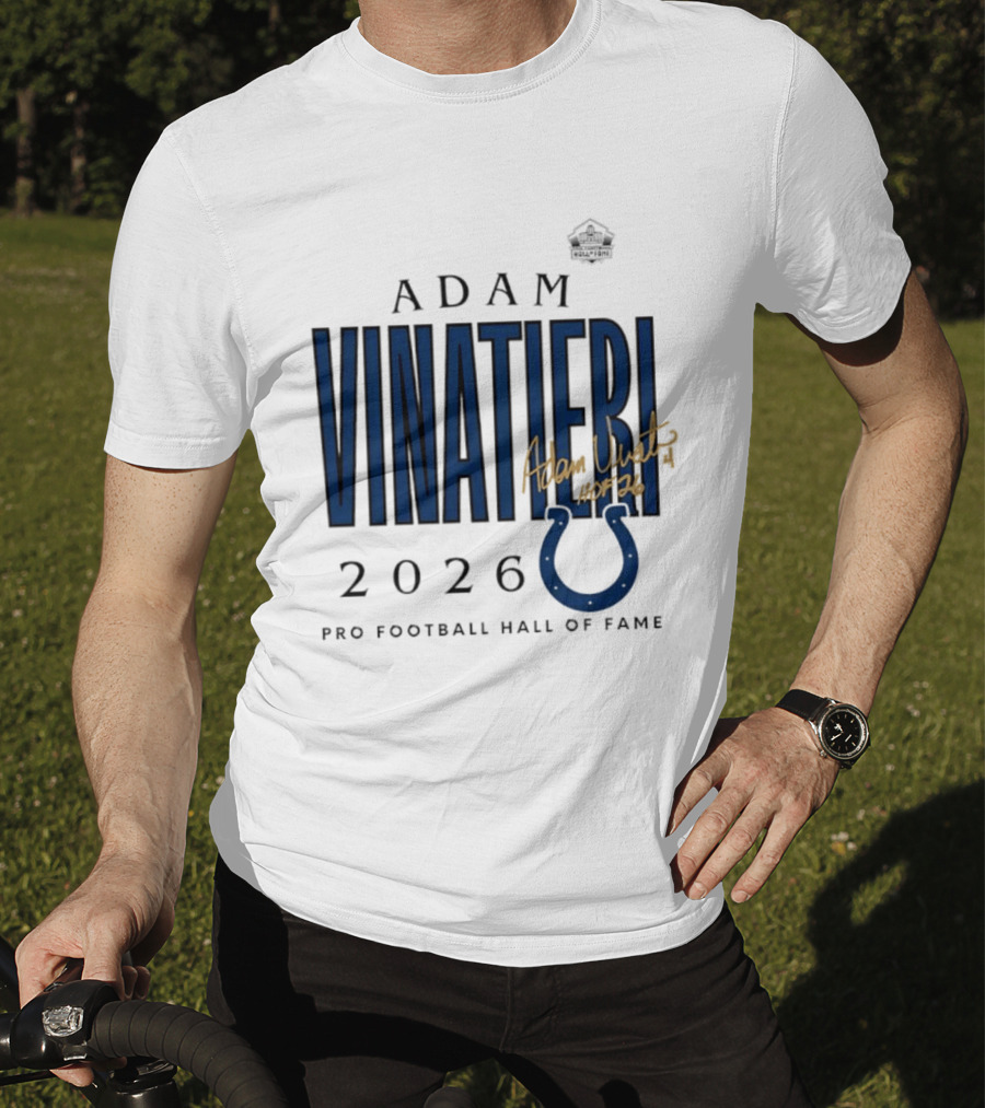 Adam Vinatieri Colts 2026 Pro Football Hall Of Fame Induction T-Shirt