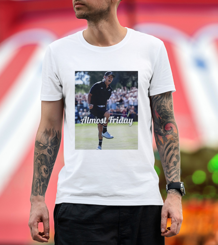 Anthony Kim Almost Friday Golf Comeback Celebration Moment T-Shirt