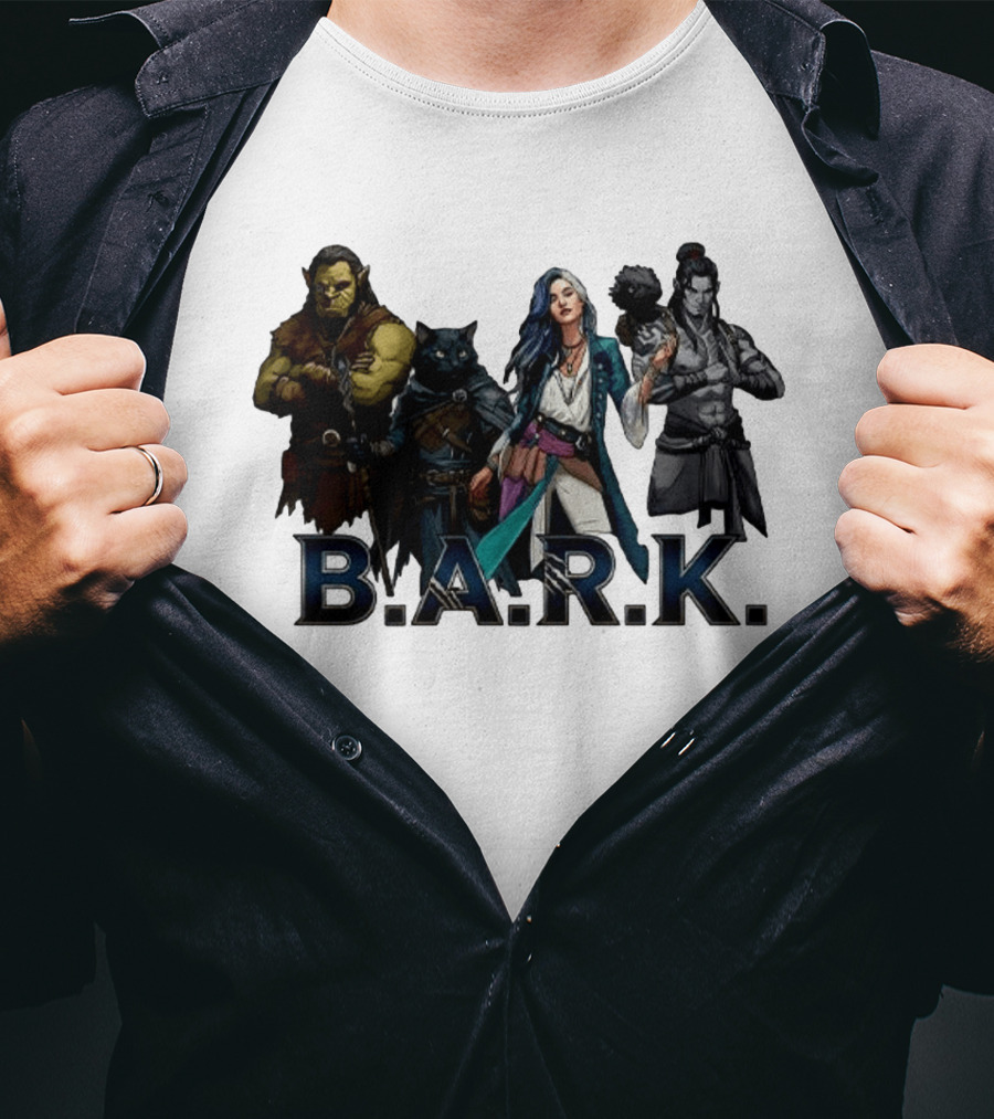 B.A.R.K. Tyranny Of Dragons Fantasy Character Ensemble T-Shirt