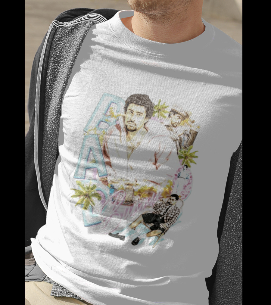 Bad Bunny Vintage Style Urban Vibes 2026 Palm Trees Retro Look T-Shirt