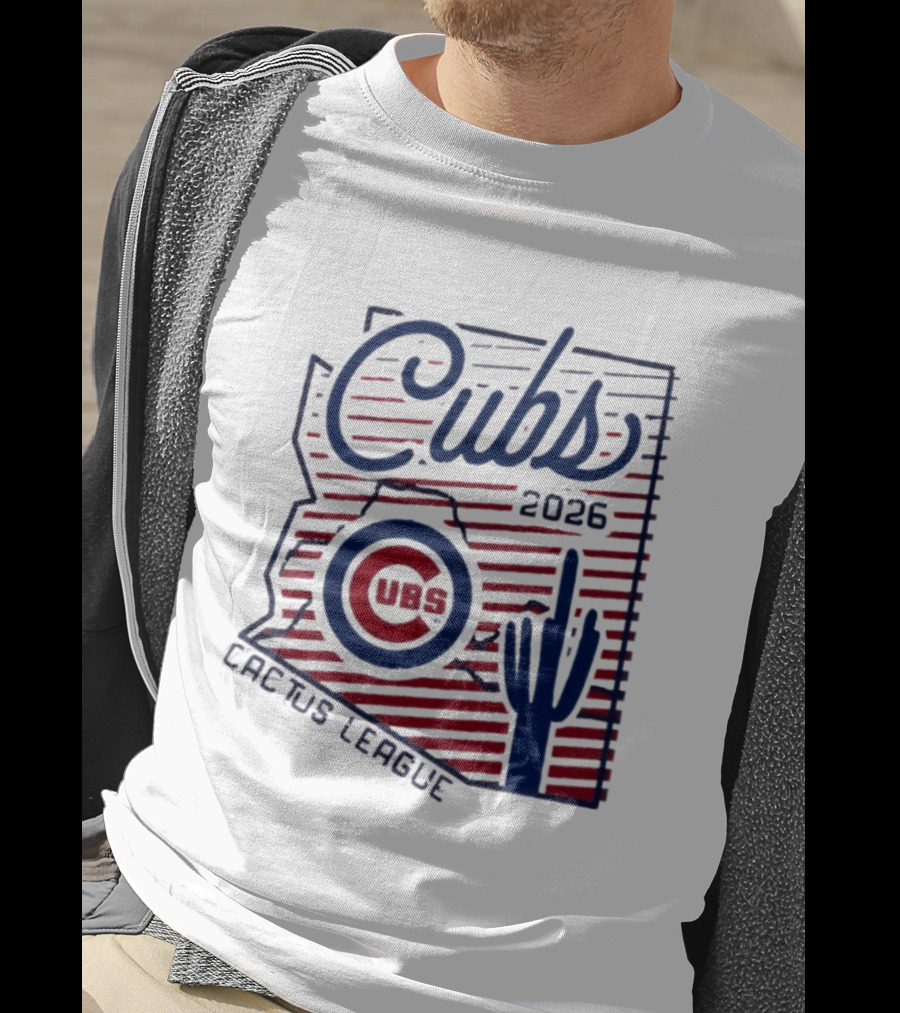 Chicago Cubs 2026 Cactus League Arizona Baseball Cactus T-Shirt