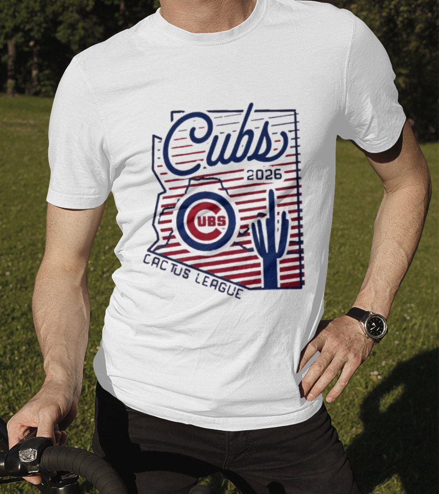 Chicago Cubs 2026 Cactus League Arizona Baseball Cactus T-Shirt