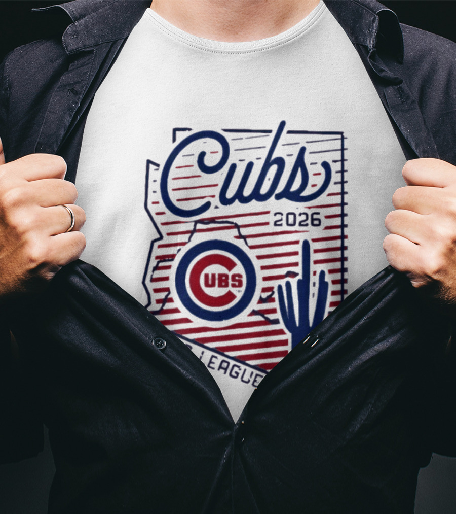 Chicago Cubs 2026 Cactus League Arizona Baseball Cactus T-Shirt