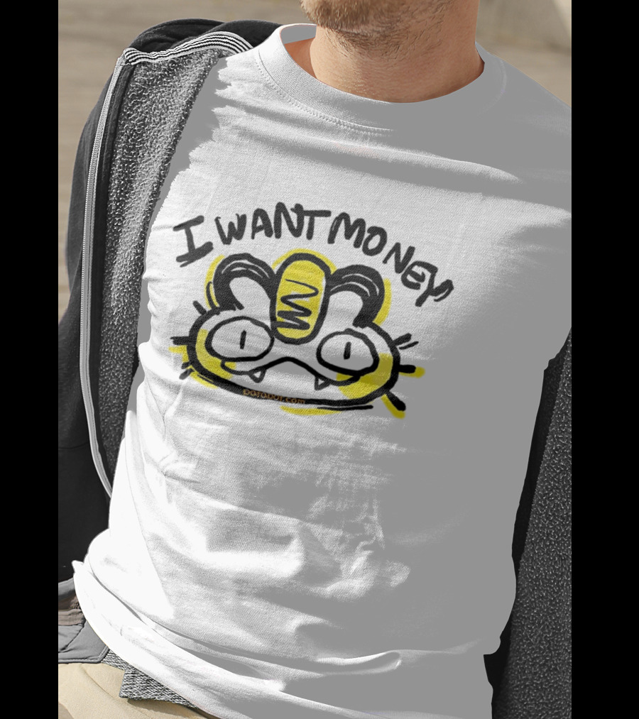 I Want Money Cat Graphic Meowth T-Shirt