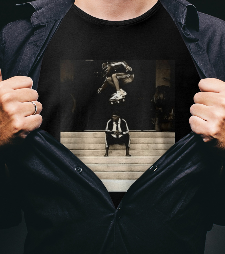 Bad MFs Tyshawn And Samuel L In Adidas Skateboard Jump Scene T-Shirt