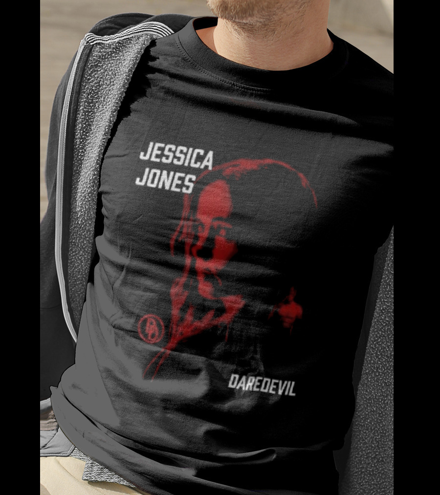 Jessica Jones Daredevil Season 2 Matt Murdock Red Shadow Face T-Shirt