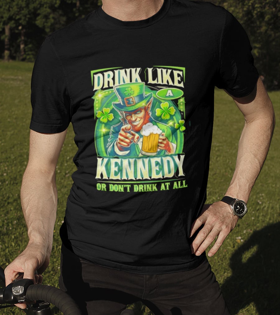 Drink Like A Kennedy Leprechaun St. Patrick's Day T-Shirt