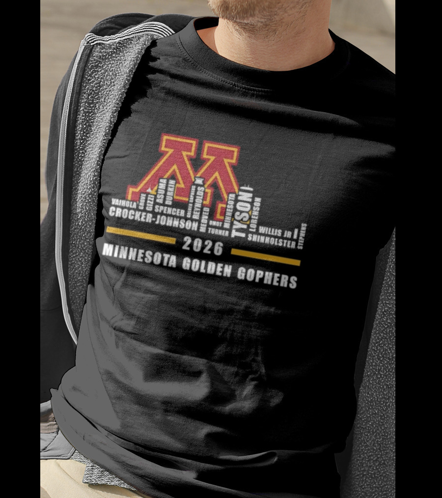 Minnesota Golden Gophers 2026 Legends All Names T-Shirt