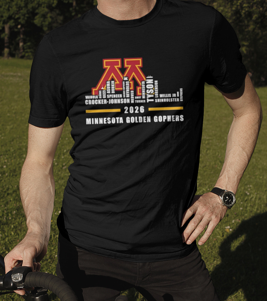 Minnesota Golden Gophers 2026 Legends All Names T-Shirt