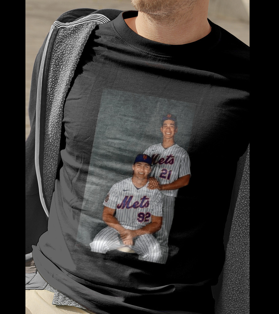 New York Mets Jonathan Pintaro Jonah Tong Step Brother Team Players T-Shirt