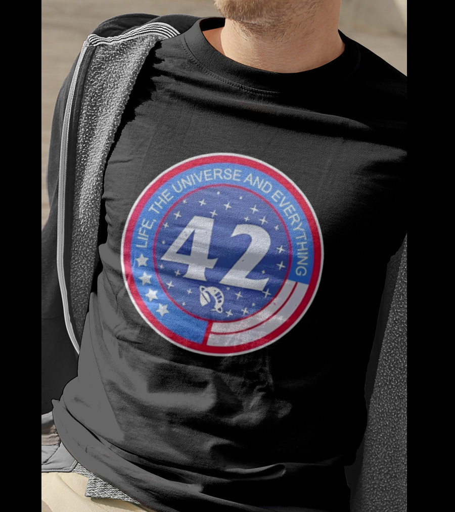 Life The Universe And Everything 42 Hitchhiker's Guide To The Galaxy T-Shirt