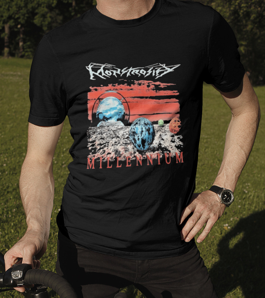 Monstrosity Millennium Sci Fi Landscape Portal And Planets T-Shirt