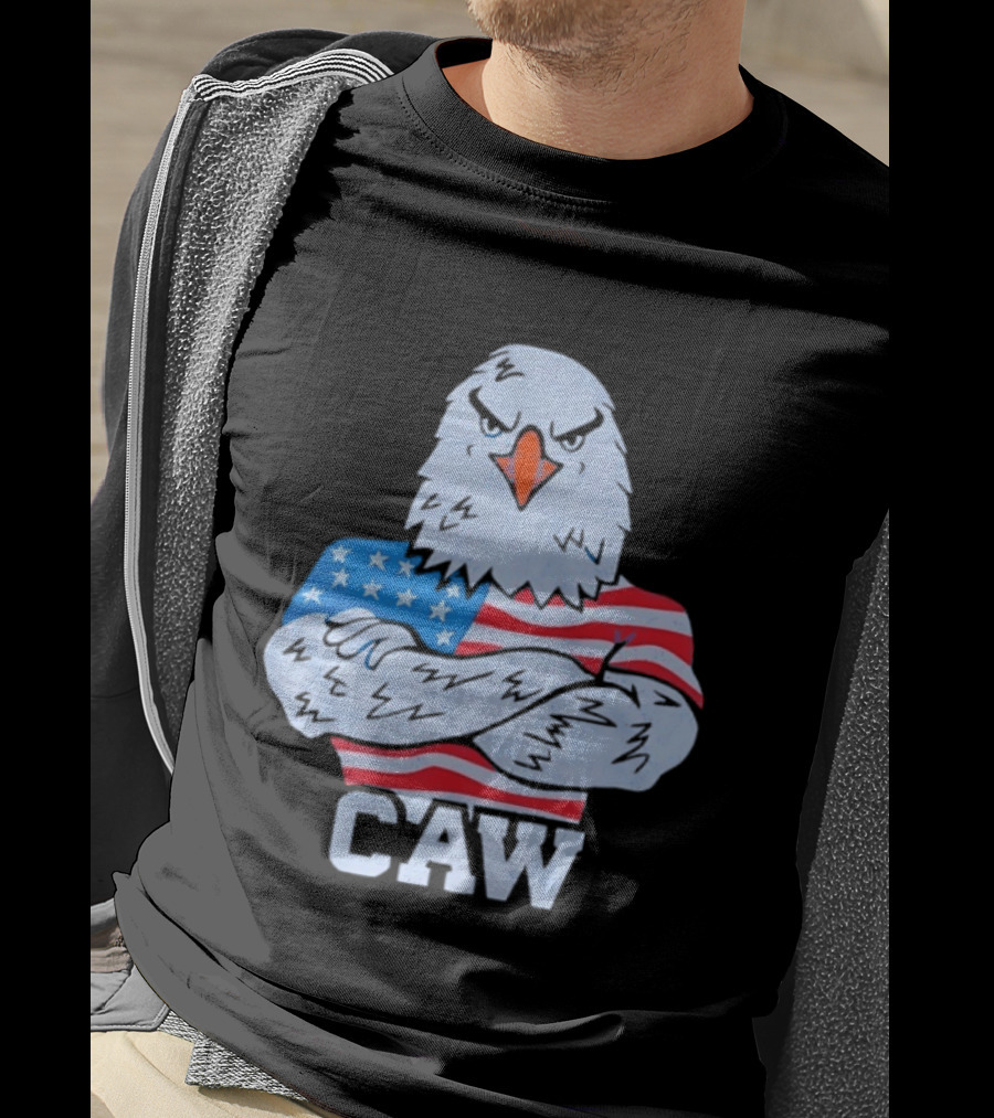Eagle Caw American Flag Stars And Stripes T-Shirt