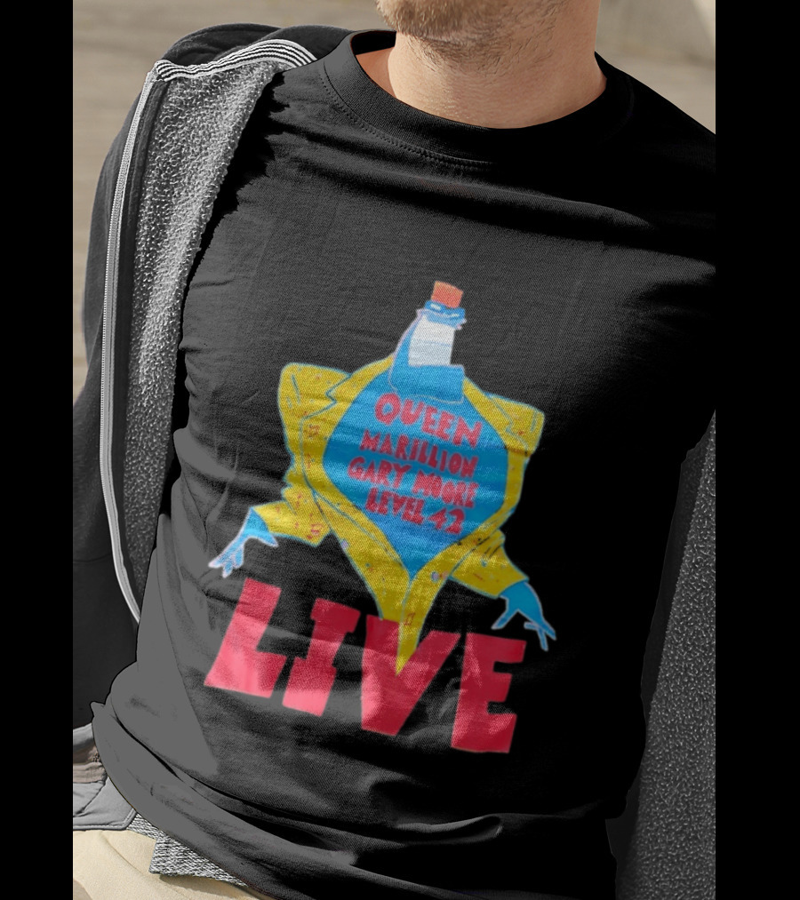 Queen Marillion Gary Moore Level 42 Live T-Shirt