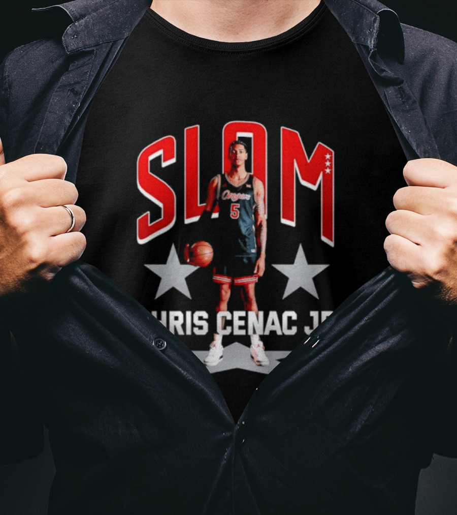 Slam Chris Cenac Jr. Houston Cougars Basketball UH T-Shirt