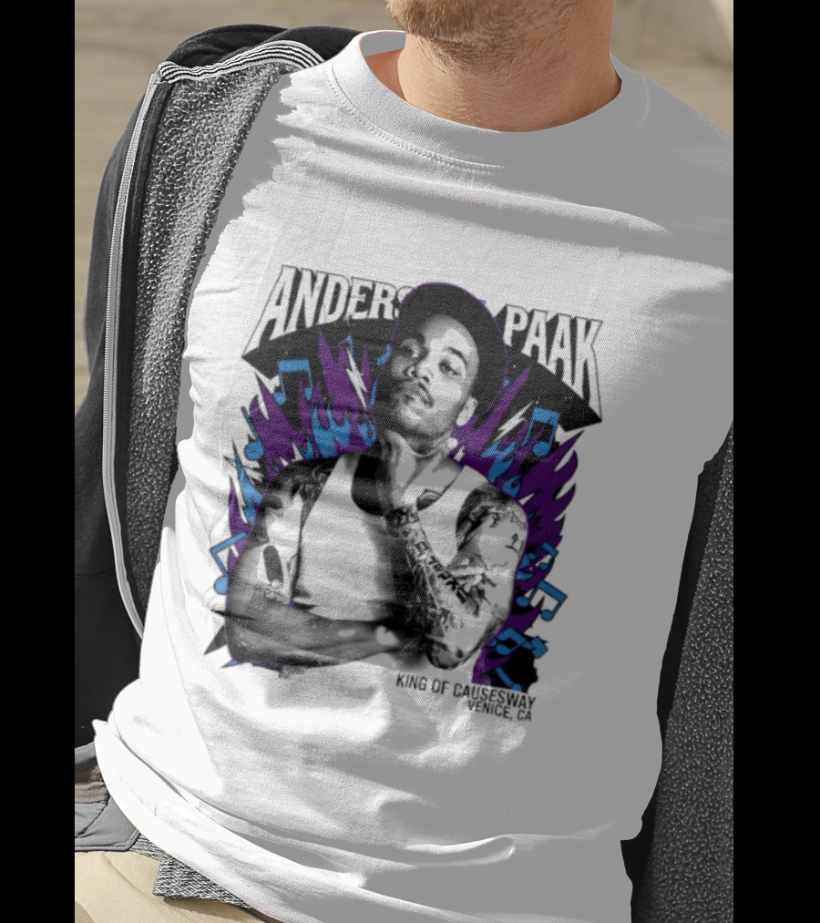 Anderson Paak King Of Causeway Venice CA T-Shirt