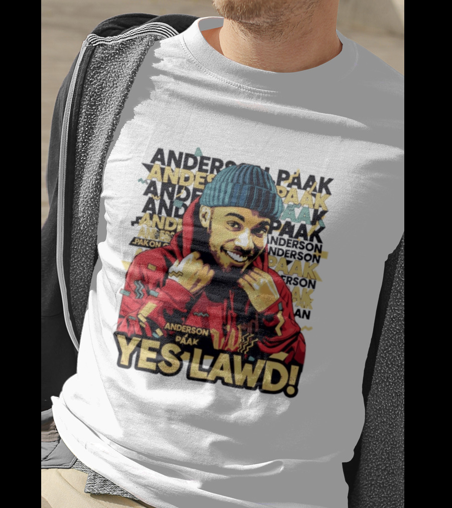 Anderson Paak Yes Lawd Blue Hat Red T-Shirt