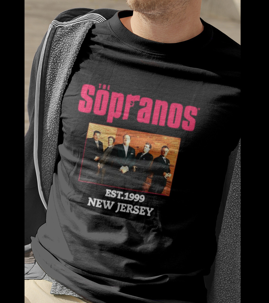 Sopranos Est 1999 New Jersey Cast Photo T-Shirt