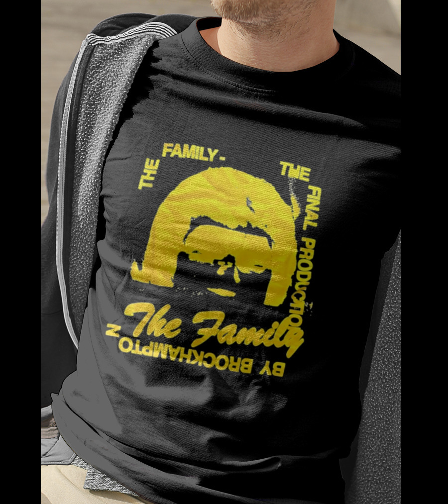 The Family The Final Production By Brockhampton Face Silhouette Yellow T-Shirt