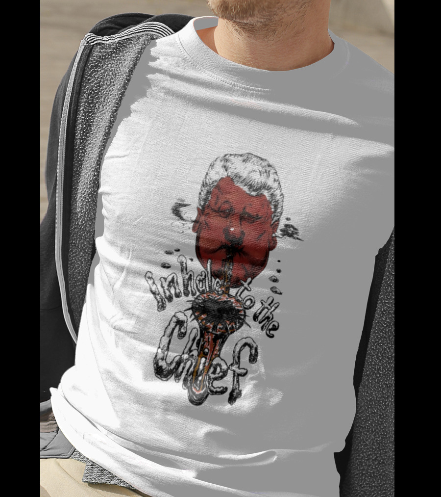 Inhale To The Chief Bill Clinton Caricature Smoking Pipe T-Shirt