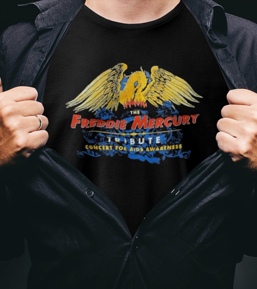 The Freddie Mercury Tribute Concert For AIDS Awareness Wings And Phoenix T-Shirt