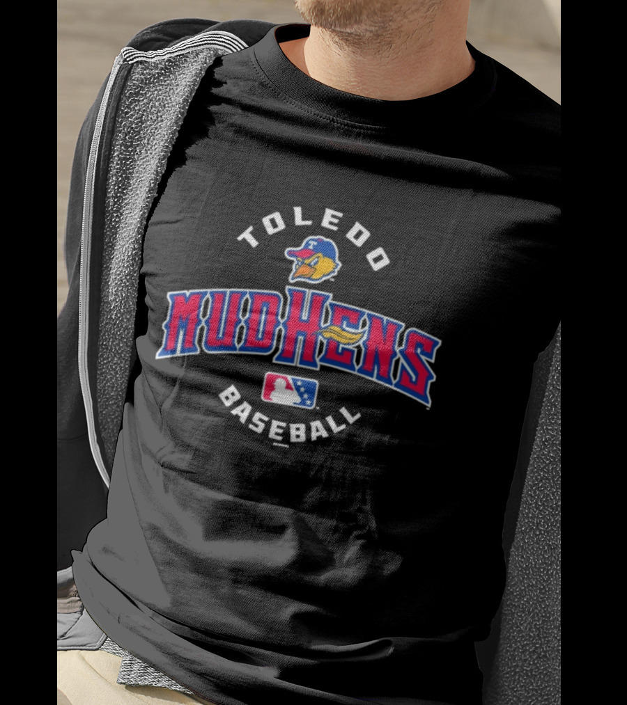 Toledo Mud Hens Baseball Team Logo With Jabari T-Shirt
