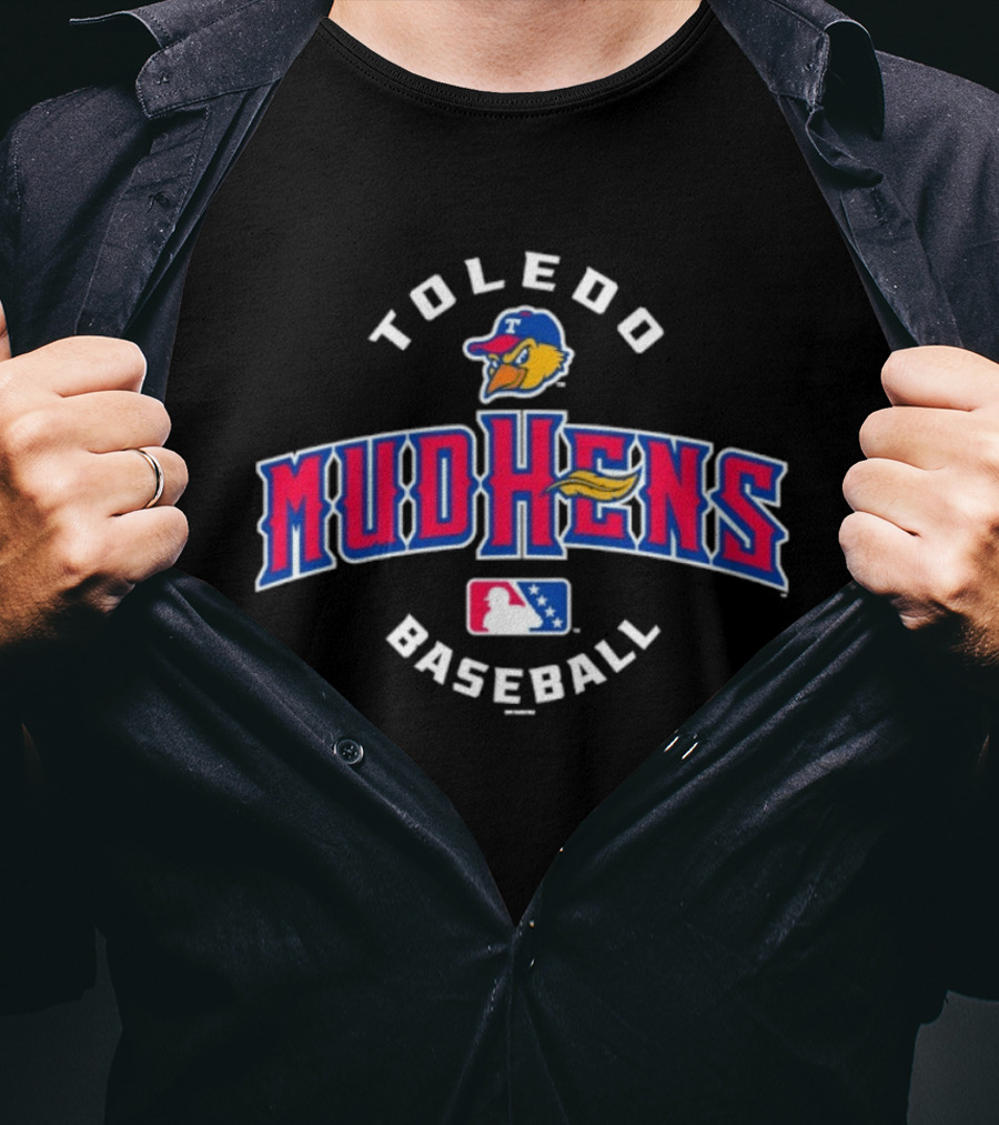 Toledo Mud Hens Baseball Team Logo With Jabari T-Shirt
