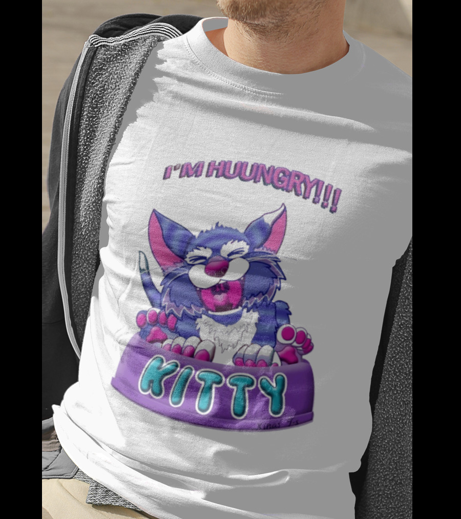 I'm Huungry Kitty Cartoon T-Shirt