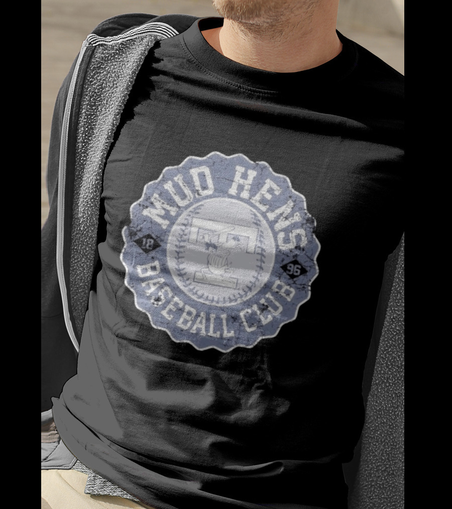 Mud Hens Baseball Club 1896 Toledo Stamp T-Shirt