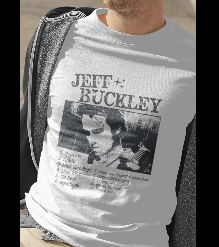 Jeff Buckley Mojo Pin Grace Last Goodbye Lover Hallelujah Eternal Life Dream Brother T-Shirt