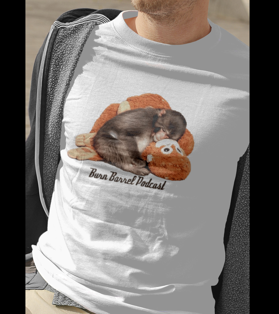 Burn Barrel Podcast Monkey Plush Companion T-Shirt