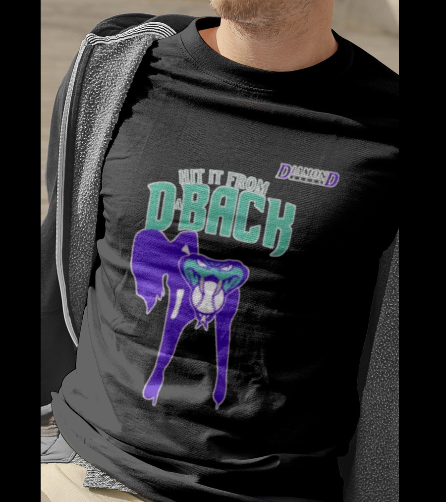 Hit It From D Back Arizona Baseball T-Shirt