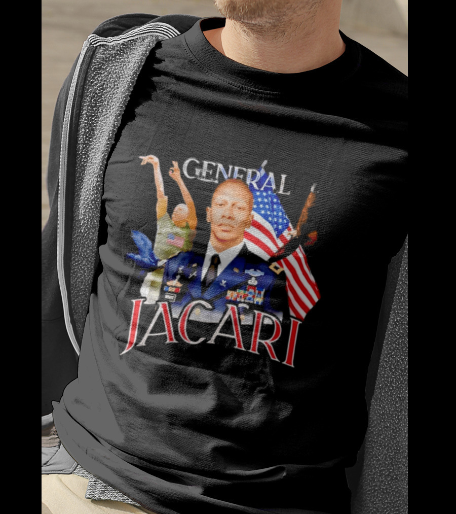 General Jacari Virginia Cavaliers USA Flag Basketball T-Shirt