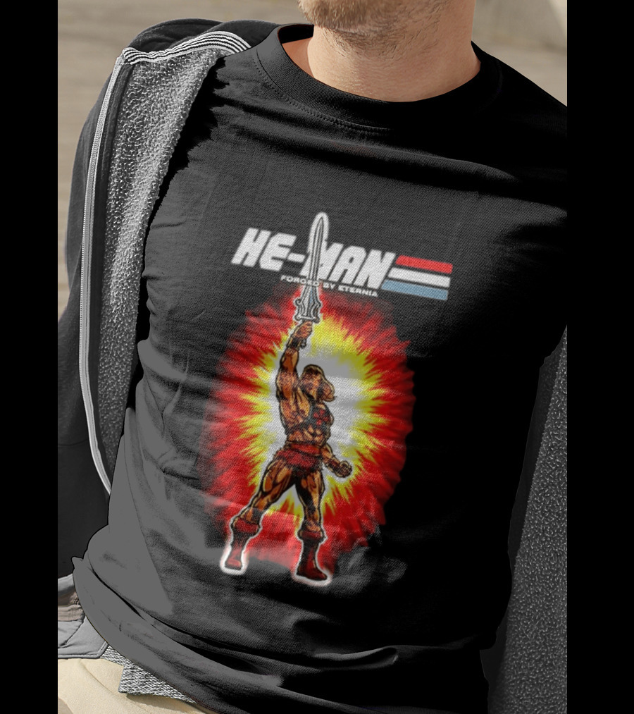 He Man Forged By Eternia Masters Of The Universe Power Sword Blast T-Shirt