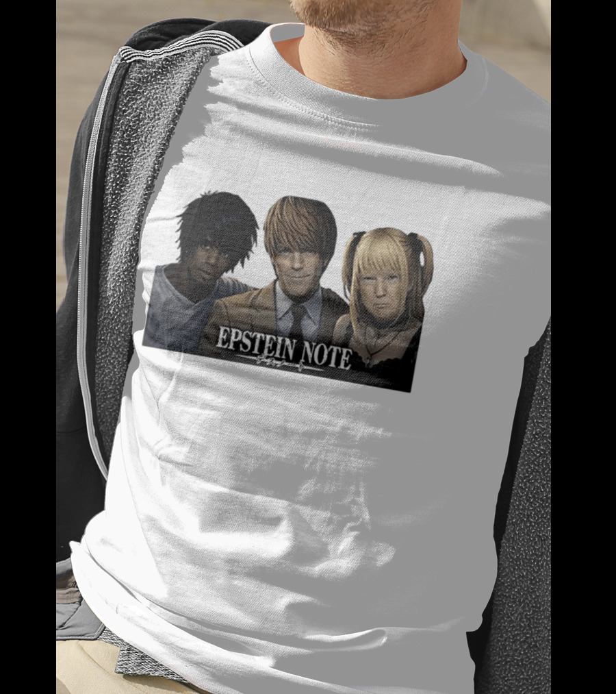 Epstein Note Anime Character Mashup Sarcastic T-Shirt