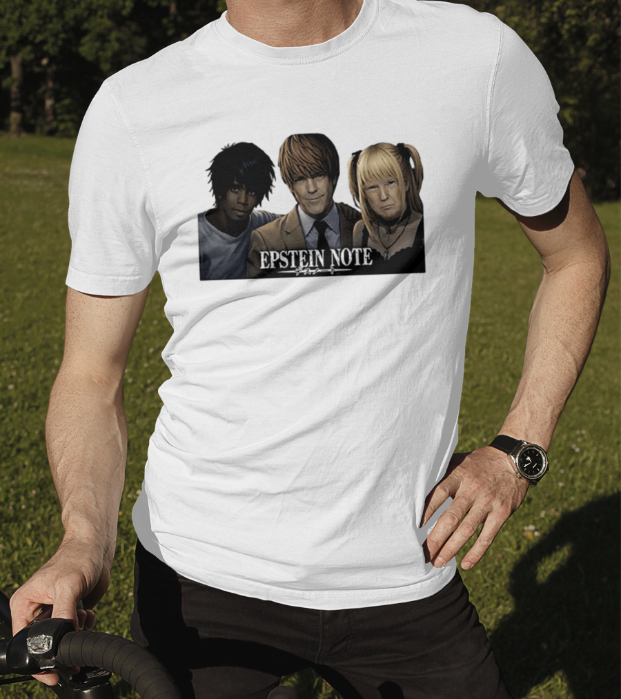 Epstein Note Anime Character Mashup Sarcastic T-Shirt