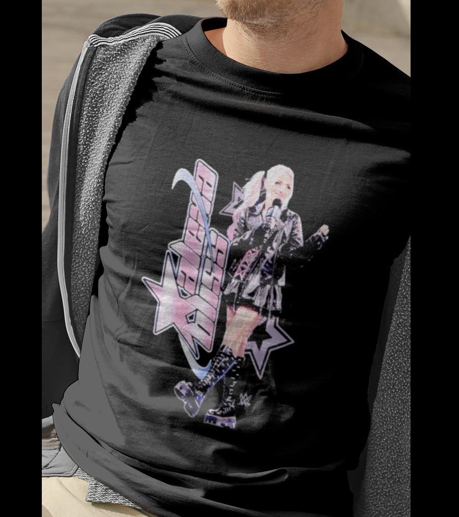 WWE Alexa Bliss Star Theme With Microphone And Boots T-Shirt