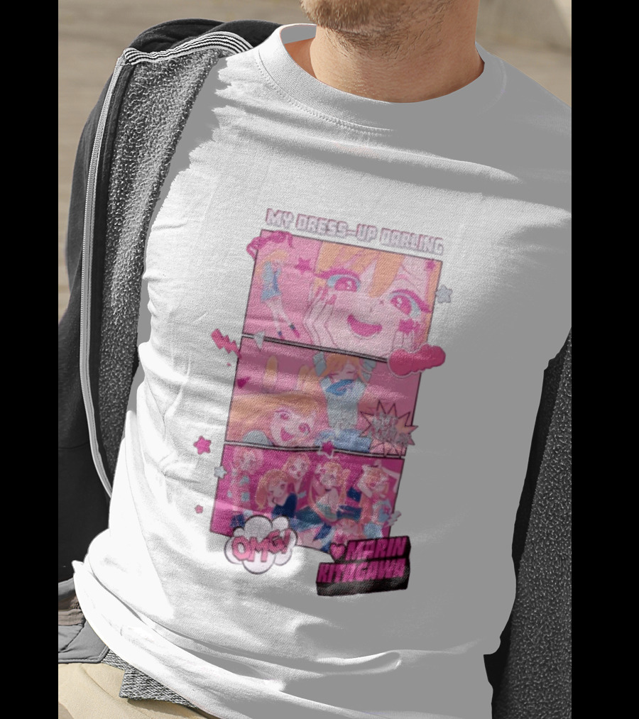 OMG Marin Kitagawa My Dress Up Darling Manga Panels T-Shirt