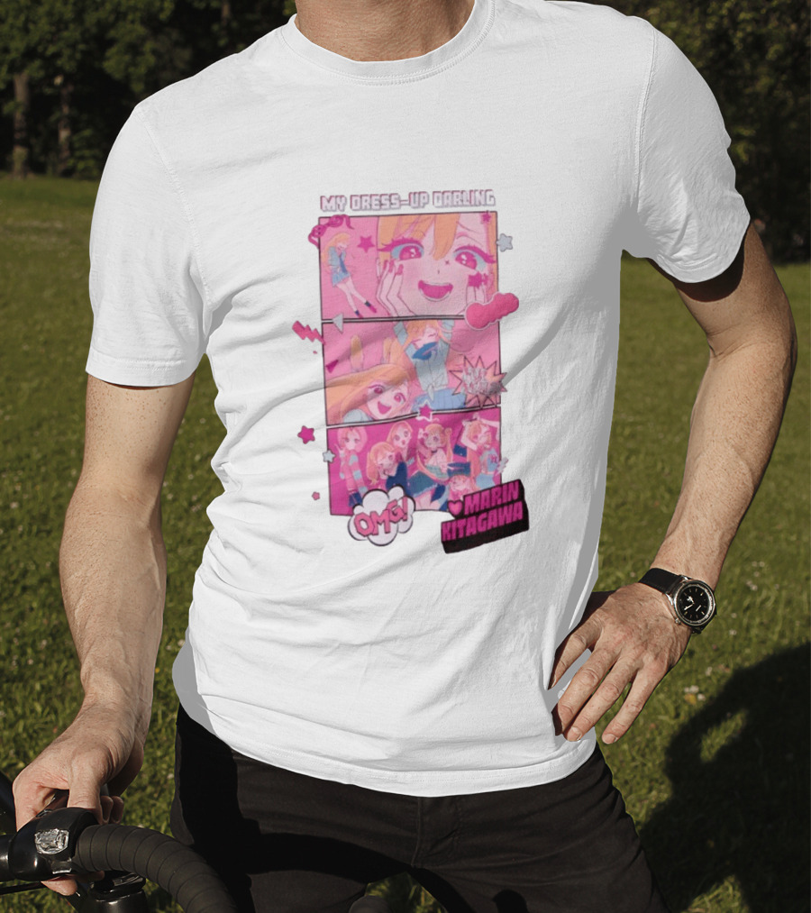 OMG Marin Kitagawa My Dress Up Darling Manga Panels T-Shirt