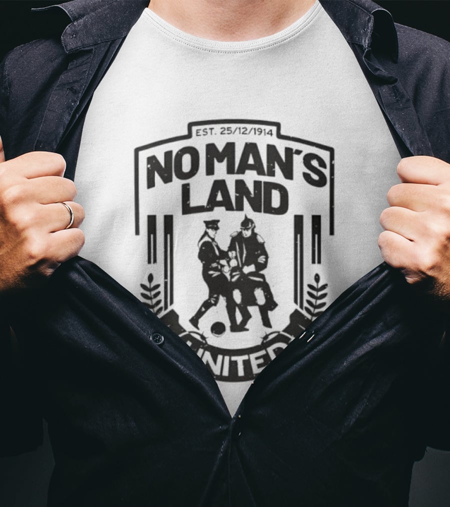 No Man's Land United Est 25 12 1914 Vintage Football Soldiers Soccer Team T-Shirt