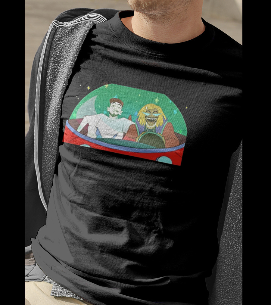 Mac Miller Thundercat She Knows Too Much Animated Illustration In Space Car T-Shirt