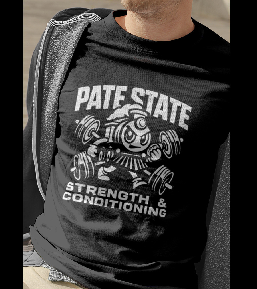 Pate State Steam Train Strength Conditioning Triblend T-Shirt