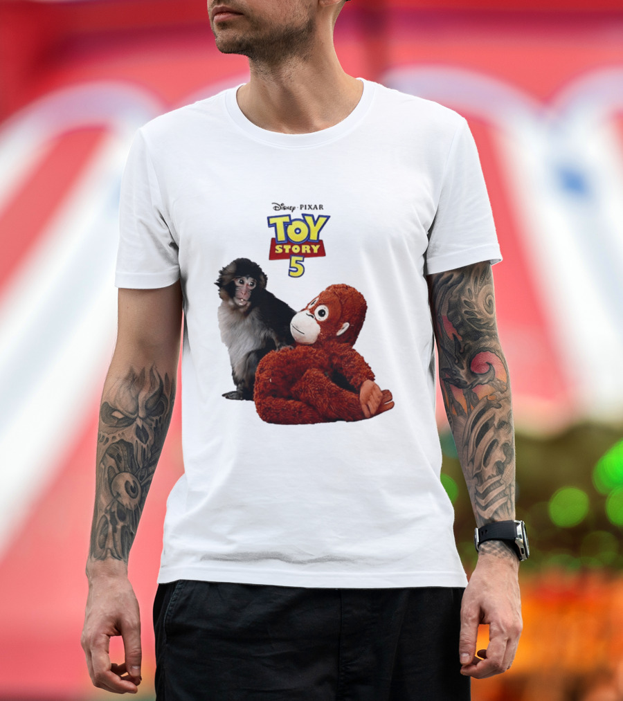 Disney Pixar Toy Story 5 Macaco Punch Stuffed Monkey T-Shirt
