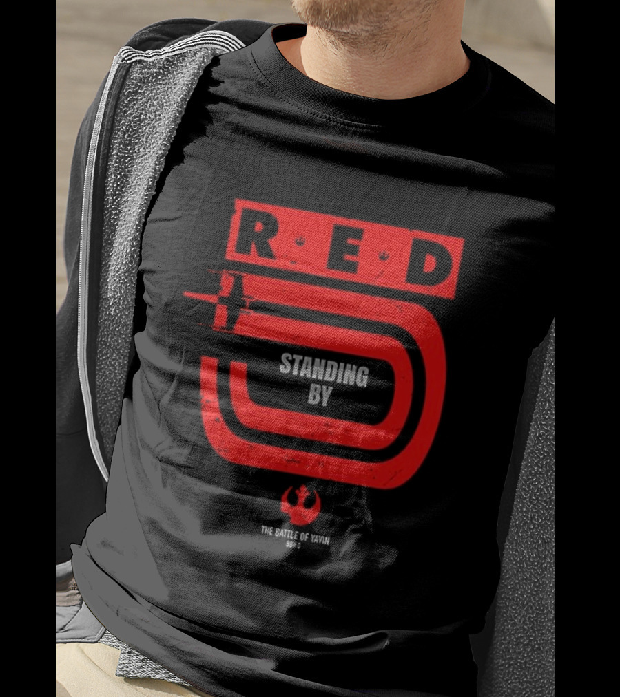 Red 5 Standing By The Battle Of Yavin Star Wars T-Shirt