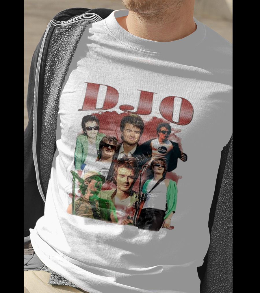 DJO Bootleg Vintage Retro Music Collage T-Shirt